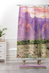83 Oranges Cactus Sunset Memory Foam Bath Mat