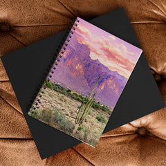 83 Oranges Cactus Sunset Spiral Notebook