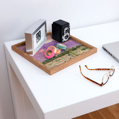 83 Oranges Cactus Sunset Square Tray