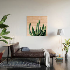 83 Oranges Cactus V6 Wood Wall Mural