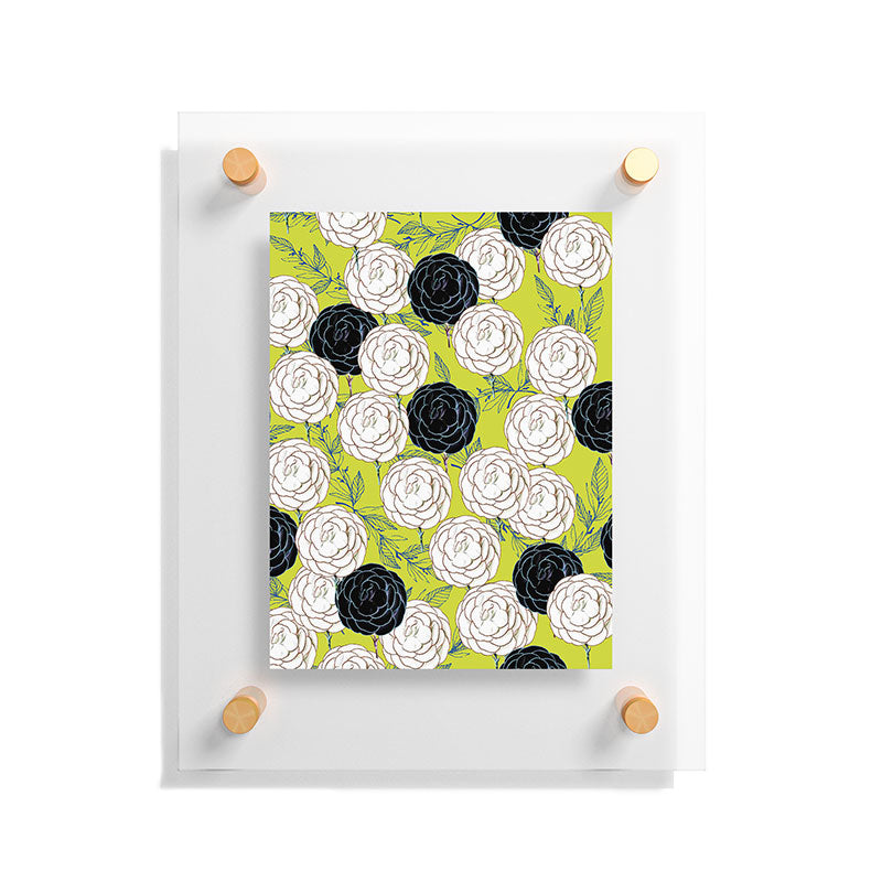 83 Oranges Carnations Floating Acrylic Print