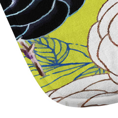 83 Oranges Carnations Memory Foam Bath Mat