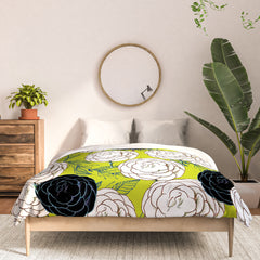 83 Oranges Carnations Comforter