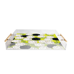 83 Oranges Carnations Acrylic Tray