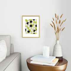 83 Oranges Carnations Metal Framed Art Print