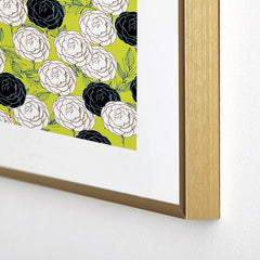 83 Oranges Carnations Metal Framed Art Print