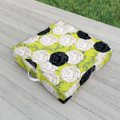 83 Oranges Carnations Outdoor Floor Cushion