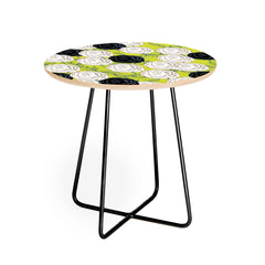 83 Oranges Carnations Round Side Table