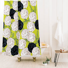 83 Oranges Carnations Shower Curtain
