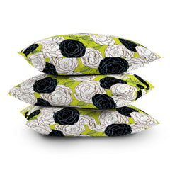 83 Oranges Carnations Throw Pillow