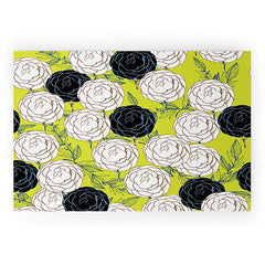 83 Oranges Carnations Welcome Mat