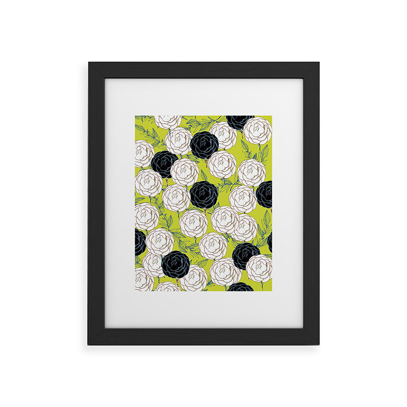 83 Oranges Carnations Framed Art Print