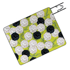 83 Oranges Carnations Picnic Blanket
