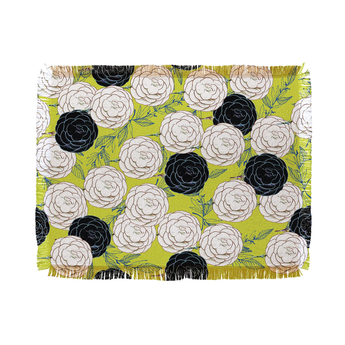 83 Oranges Carnations Throw Blanket
