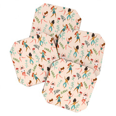 83 Oranges Central Park Zumba Coaster Set