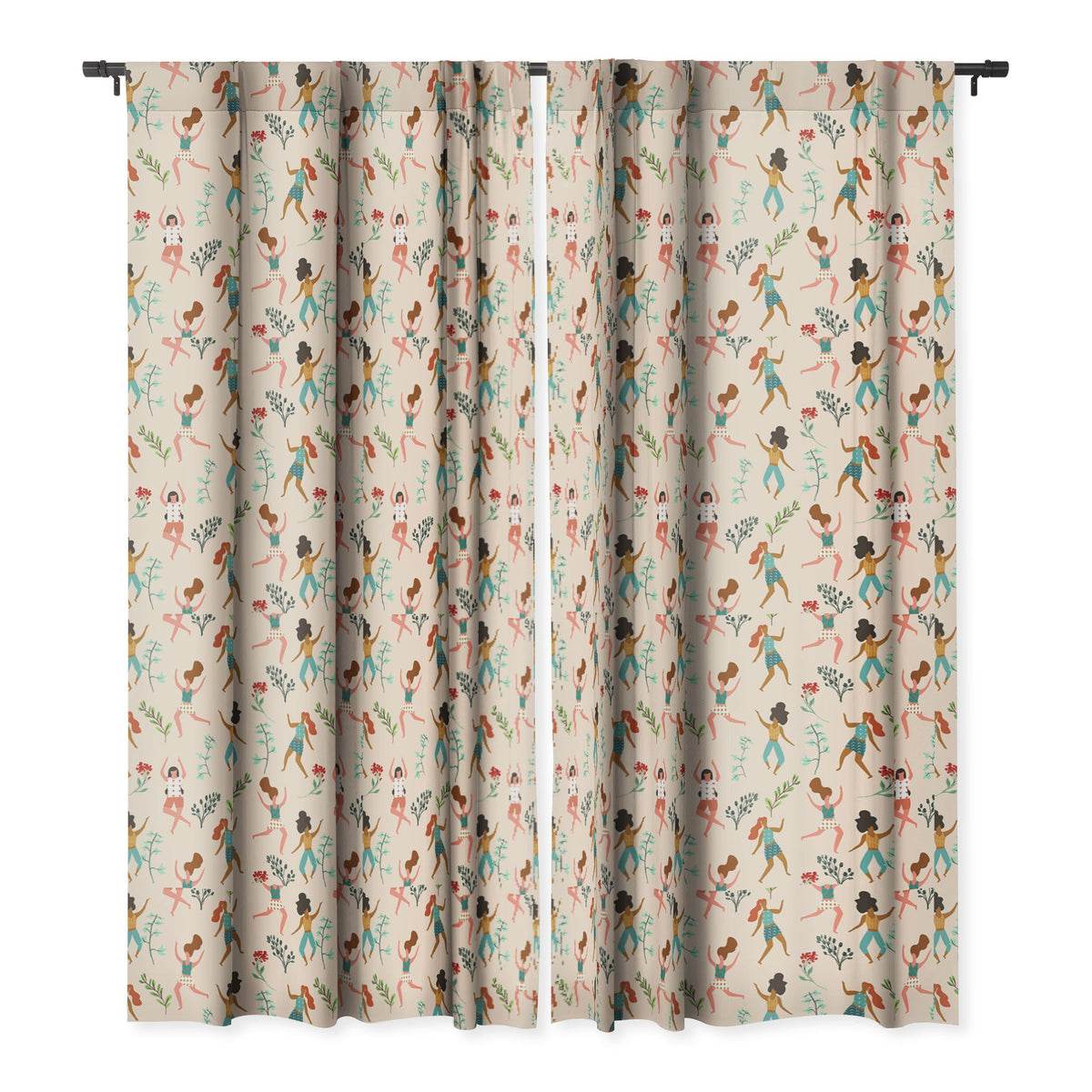 83 Oranges Central Park Zumba Blackout Window Curtain