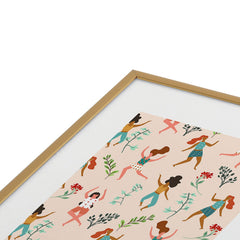 83 Oranges Central Park Zumba Metal Framed Art Print