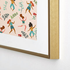 83 Oranges Central Park Zumba Metal Framed Art Print