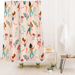 83 Oranges Central Park Zumba Shower Curtain
