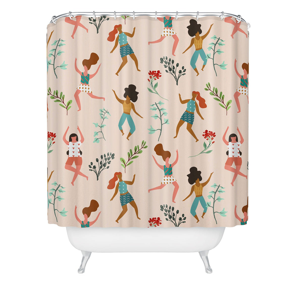 83 Oranges Central Park Zumba Shower Curtain
