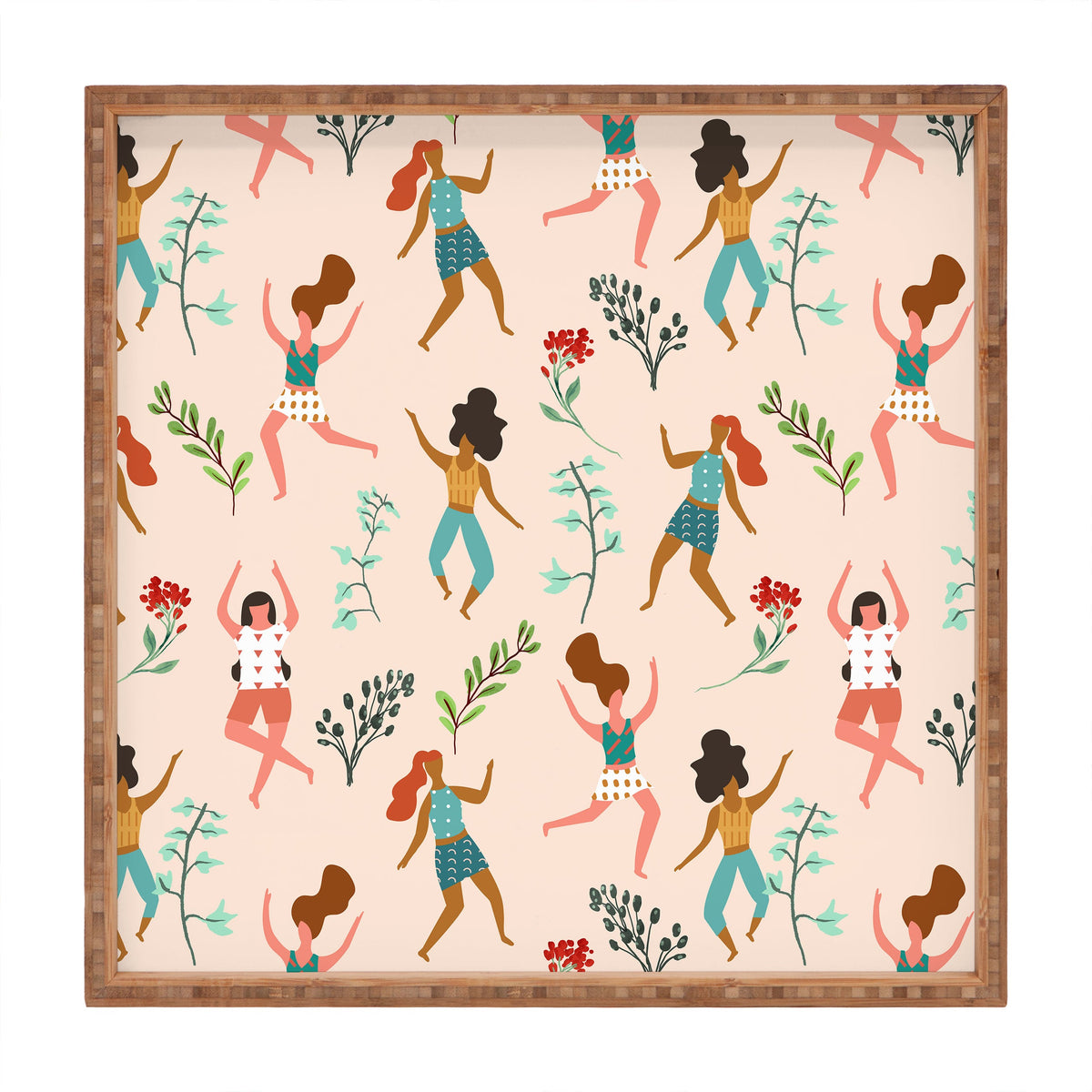 83 Oranges Central Park Zumba Square Tray