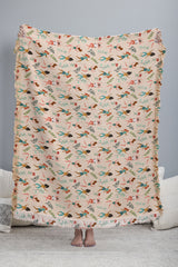 83 Oranges Central Park Zumba Throw Blanket