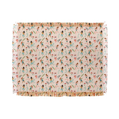 83 Oranges Central Park Zumba Throw Blanket