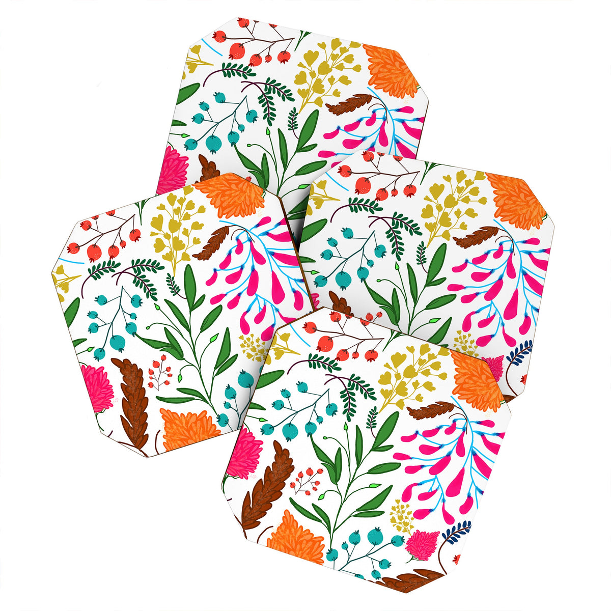 83 Oranges Charm Coaster Set