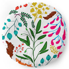 83 Oranges Charm Floor Pillow Round