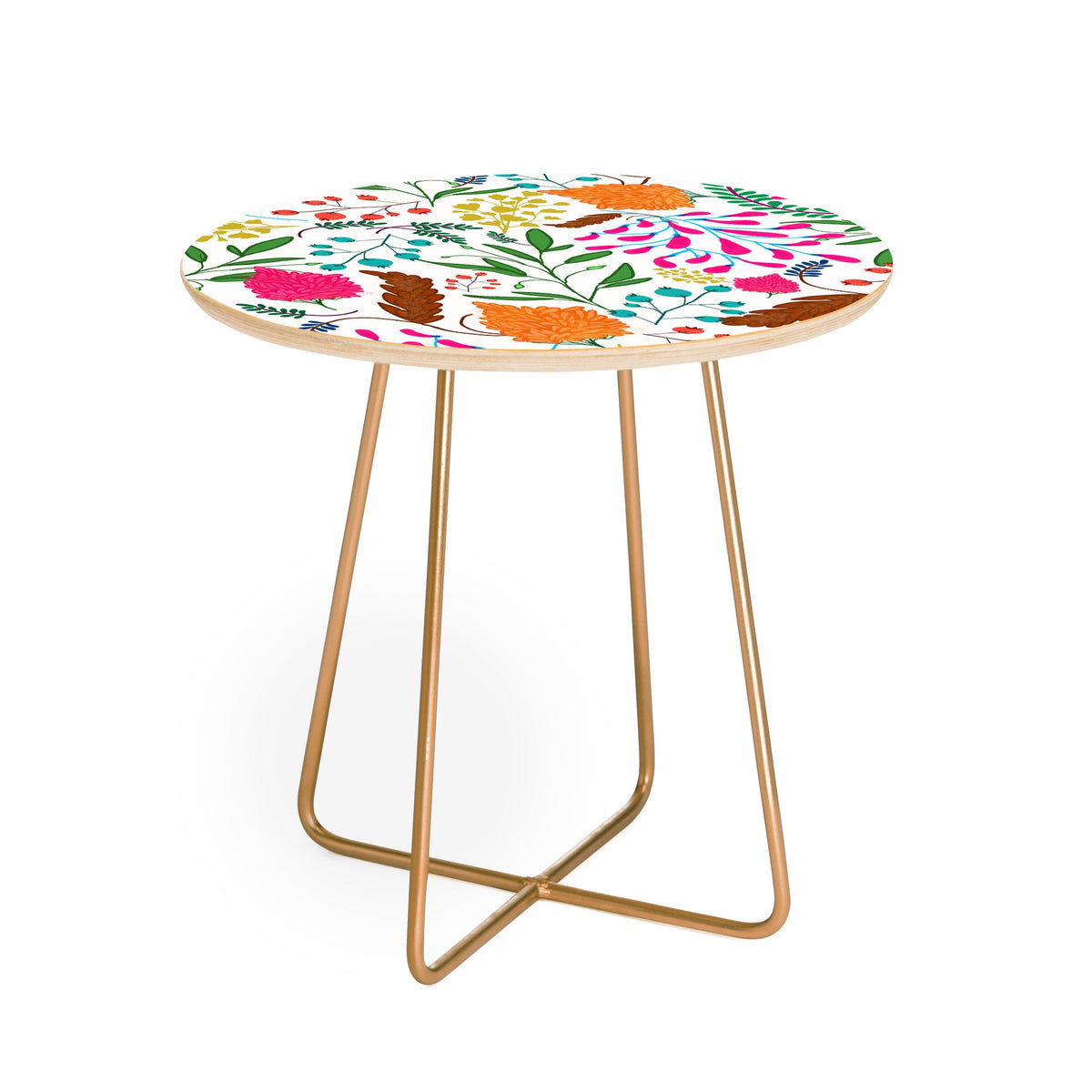 83 Oranges Charm Round Side Table