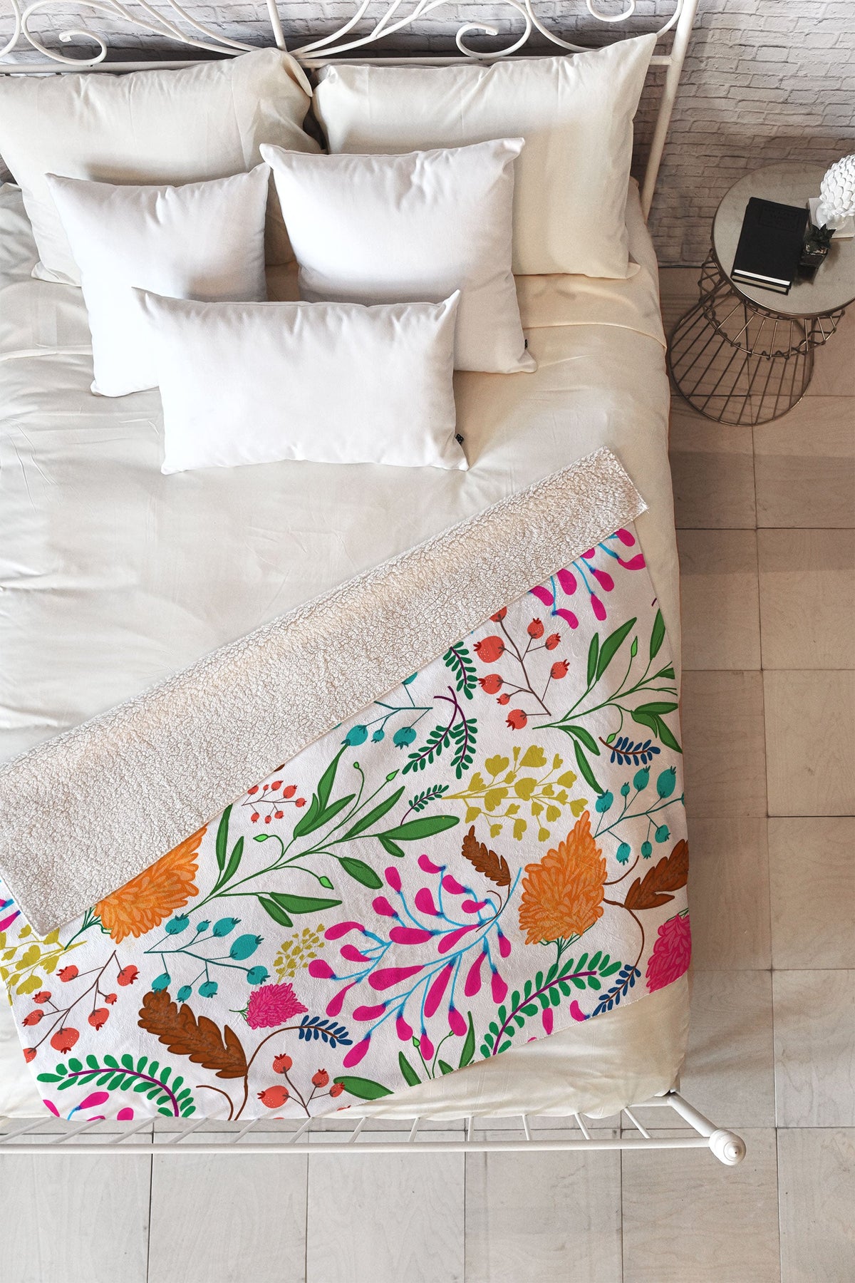 83 Oranges Charm Fleece Throw Blanket