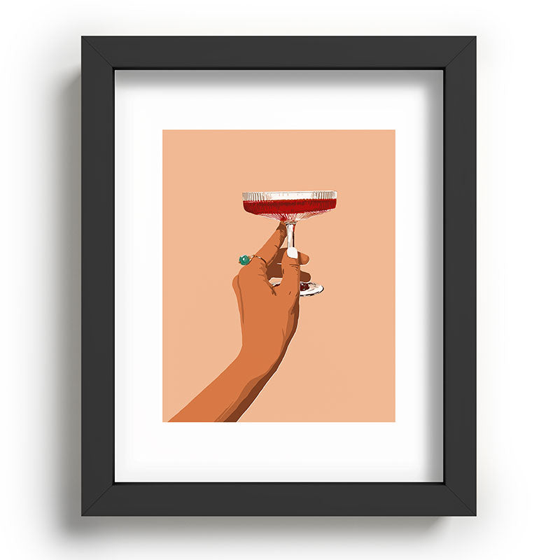 83 Oranges Cheers to Love Recessed Framing Rectangle