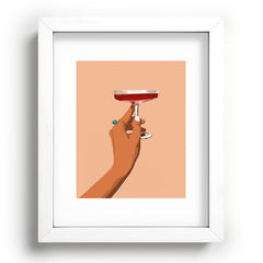 83 Oranges Cheers to Love Recessed Framing Rectangle