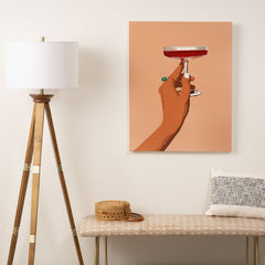 83 Oranges Cheers to Love Art Canvas