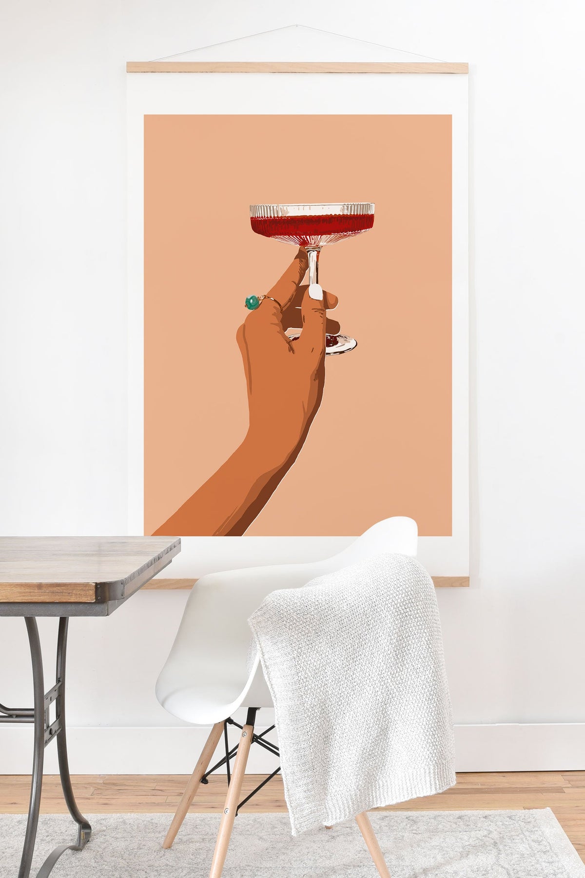83 Oranges Cheers to Love Art Print And Hanger