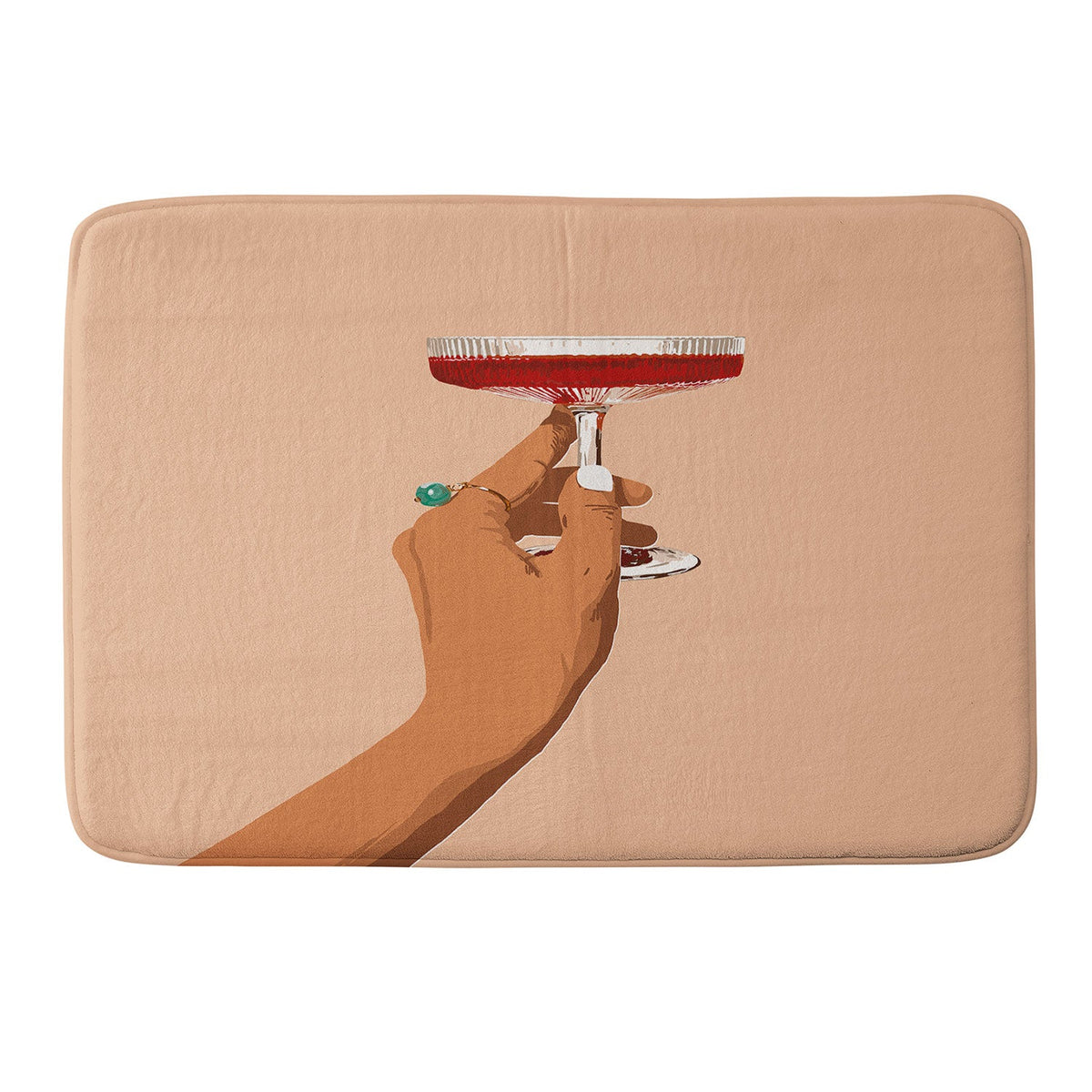 83 Oranges Cheers to Love Memory Foam Bath Mat
