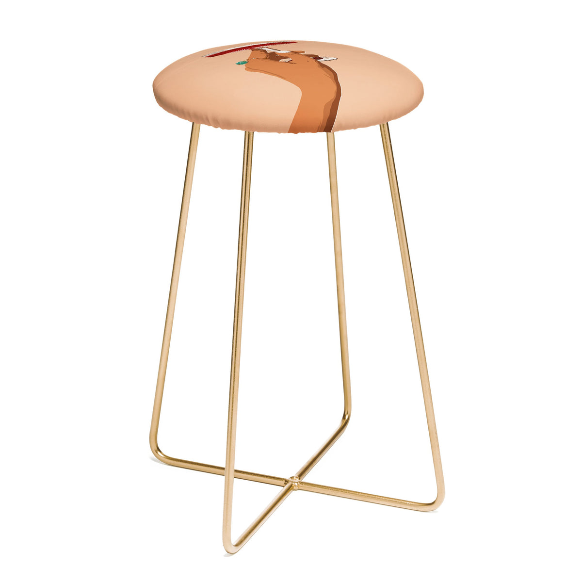 83 Oranges Cheers to Love Counter Stool