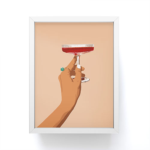 83 Oranges Cheers to Love Framed Mini Art Print