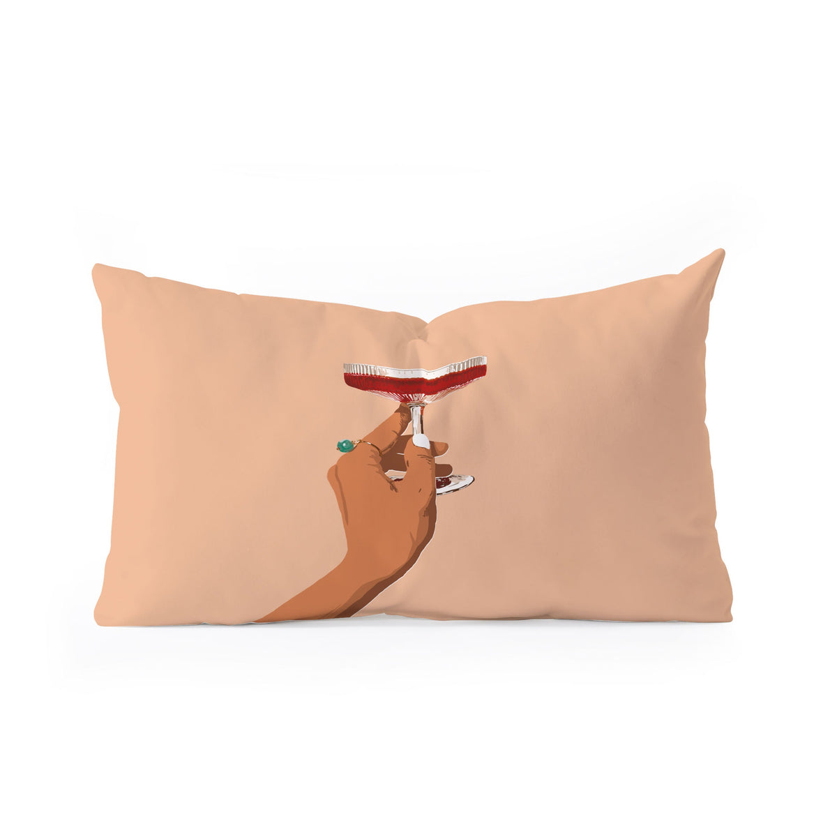 83 Oranges Cheers to Love Oblong Throw Pillow