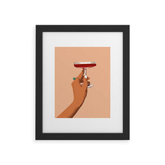 83 Oranges Cheers to Love Framed Art Print