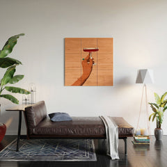 83 Oranges Cheers to Love Wood Wall Mural
