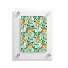 83 Oranges Cheetah Jungle Floating Acrylic Print