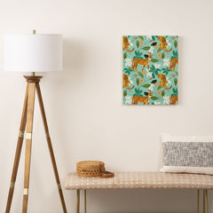 83 Oranges Cheetah Jungle Art Canvas