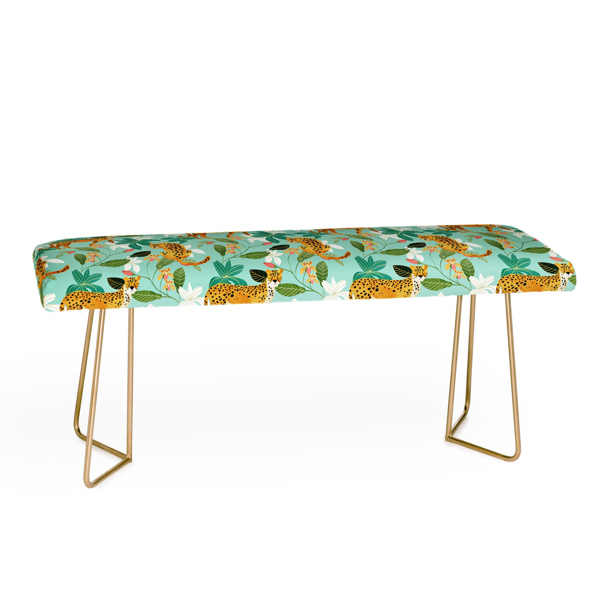 83 Oranges Cheetah Jungle Bench