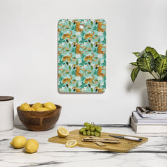83 Oranges Cheetah Jungle Cutting Board Rectangle