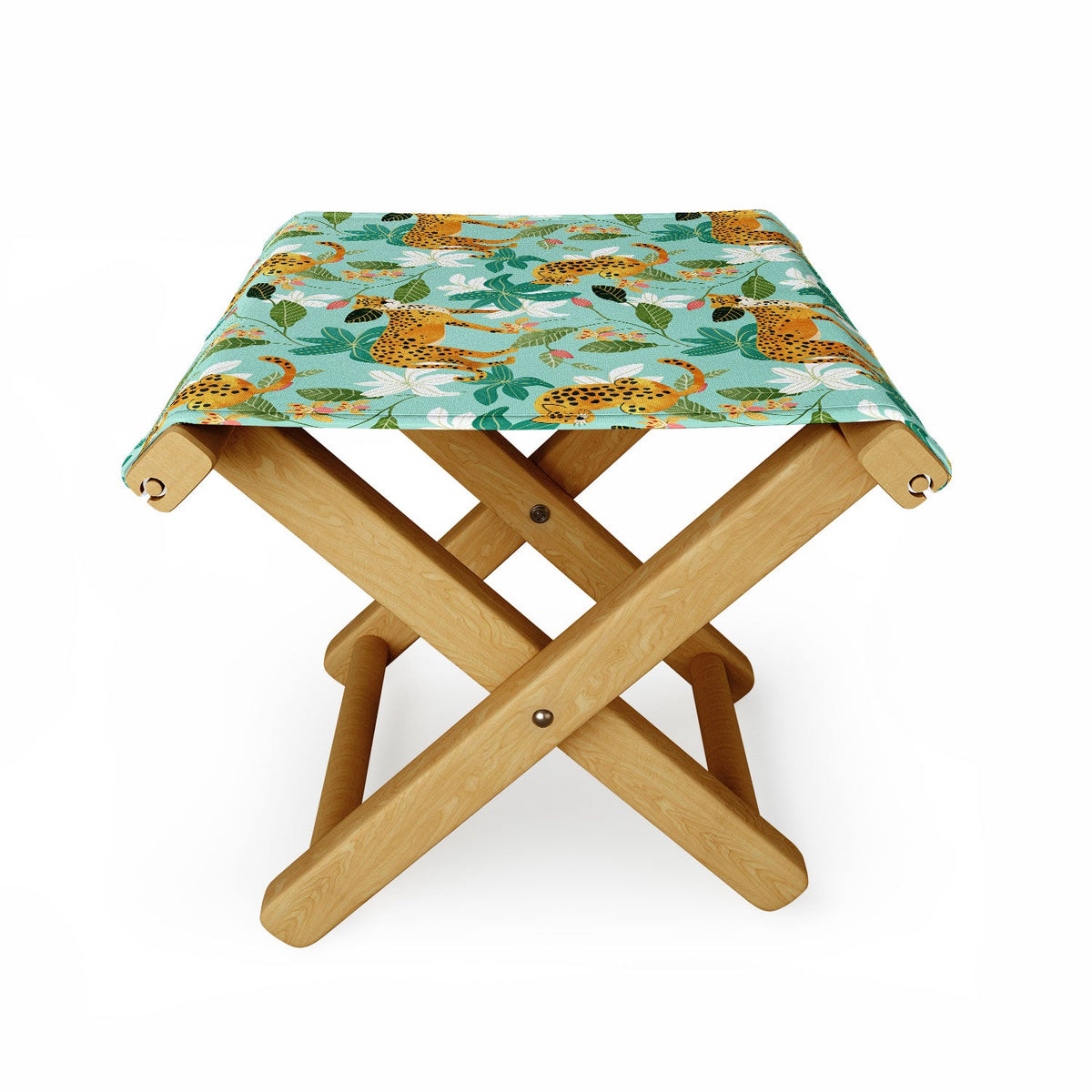 83 Oranges Cheetah Jungle Folding Stool