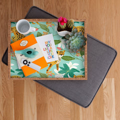 83 Oranges Cheetah Jungle Rectangular Tray