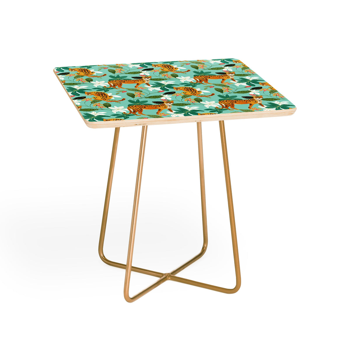 83 Oranges Cheetah Jungle Side Table