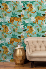 83 Oranges Cheetah Jungle Tapestry