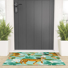 83 Oranges Cheetah Jungle Welcome Mat